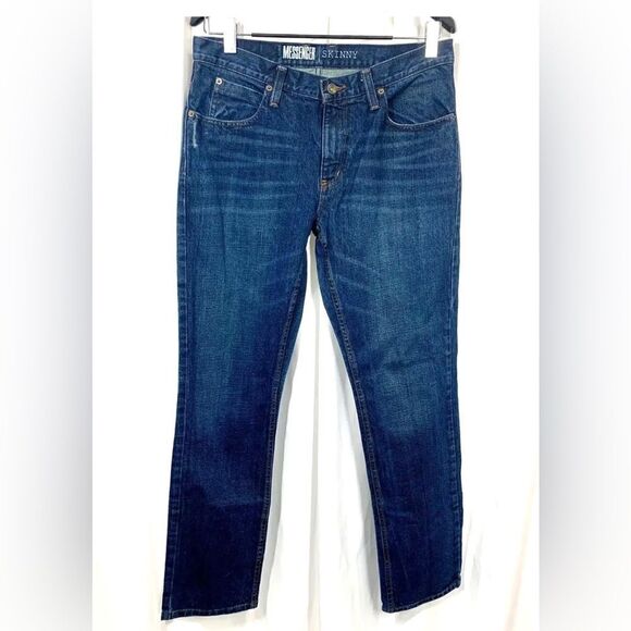 Freeworld FWCO Messenger Skinny Jeans Mens Blue Denim Dark Wash Mens 34 X 33 - Picture 1 of 4